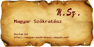 Magyar Szókratész névjegykártya